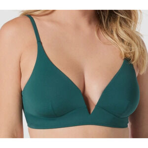 Coco Reef Women Green Astra Lace-up Swim Bikini Top Size 36/38D Sz 16044